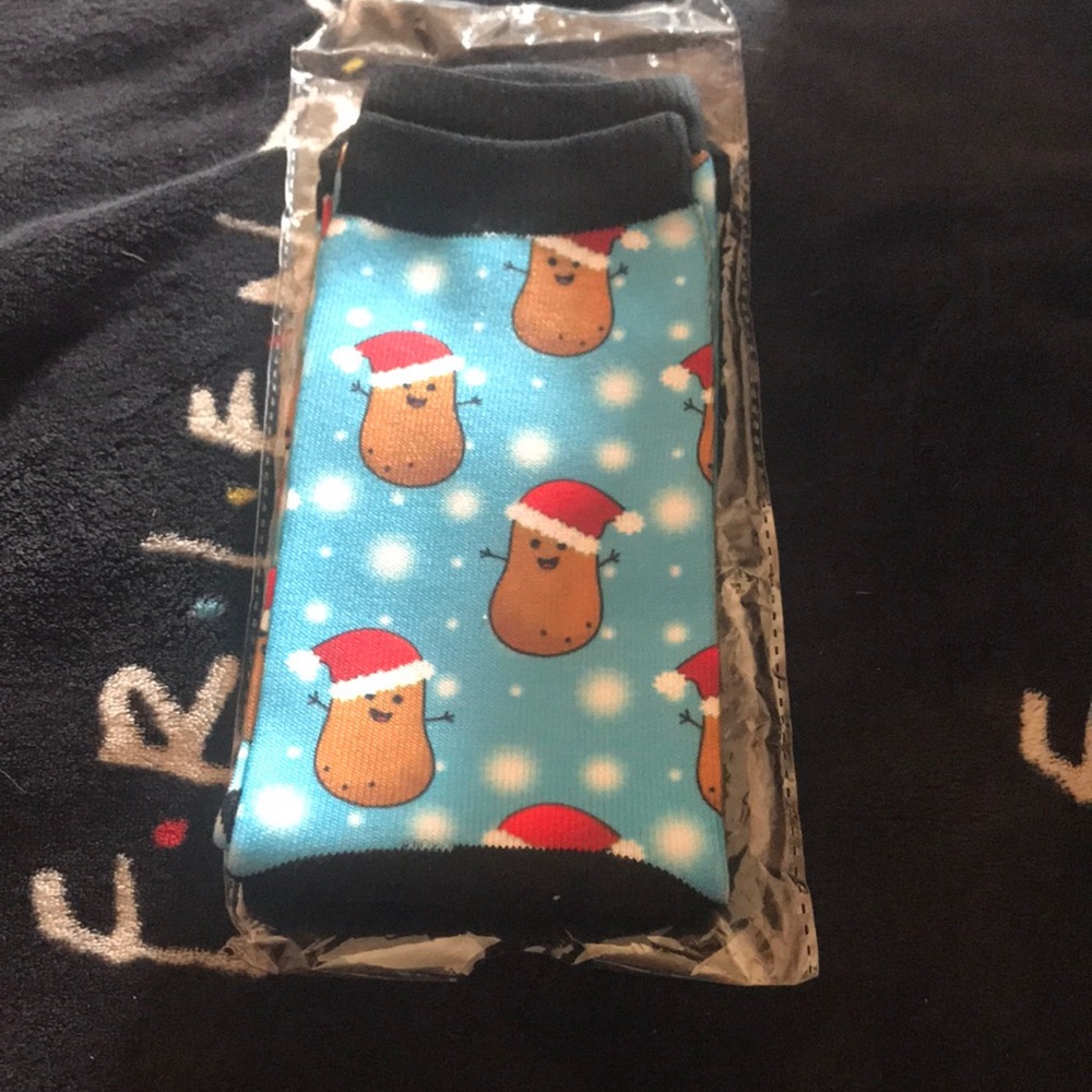 Santa potato socks